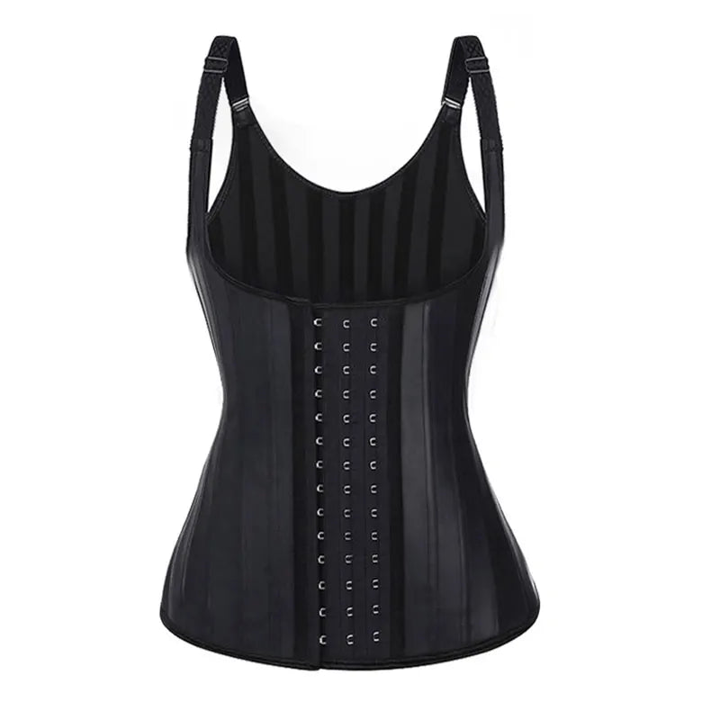 Sculpt Your Silhouette: Women's Steel Boned Latex Underbust Corset for Ultimate Waist Training & Workout Support! 💪✨