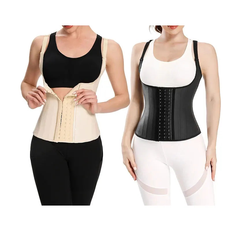 Sculpt Your Silhouette: Women's Steel Boned Latex Underbust Corset for Ultimate Waist Training & Workout Support! 💪✨