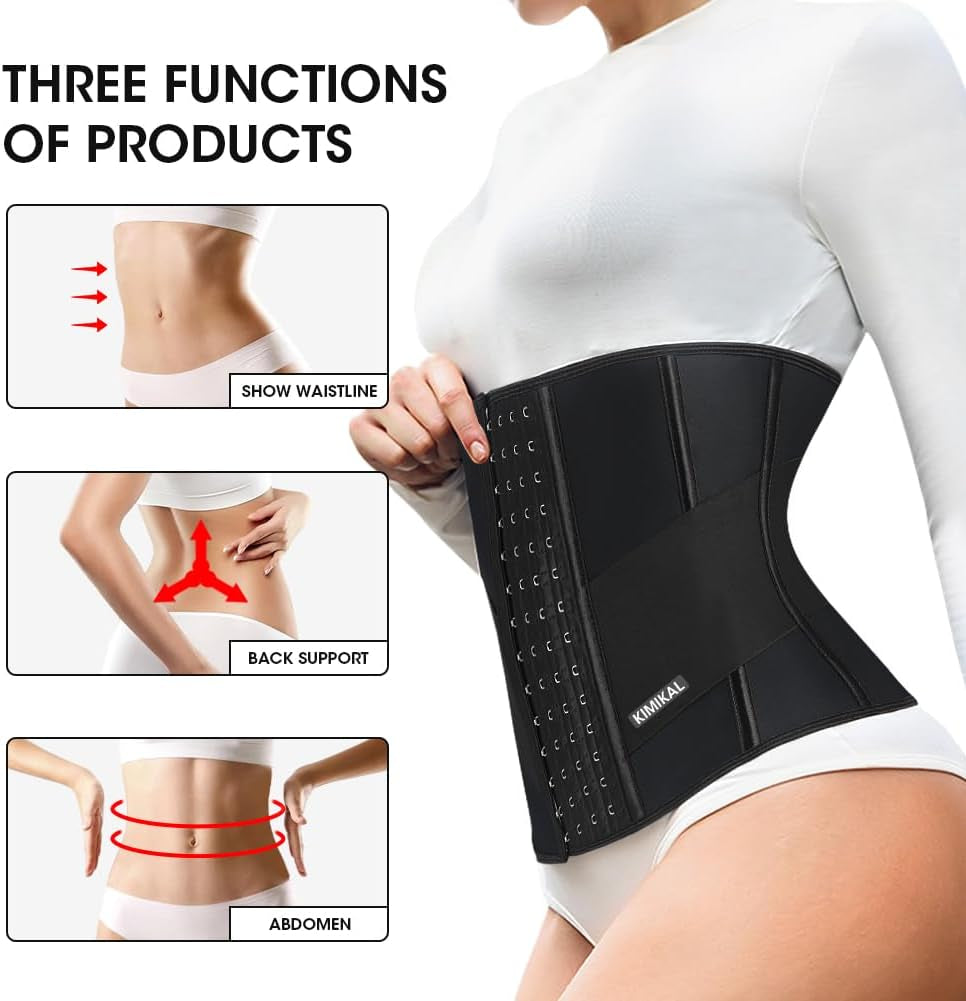 Women Waist Trainer Corset Belt: under Clothes Sport Tummy Control Long Torso Shapewear