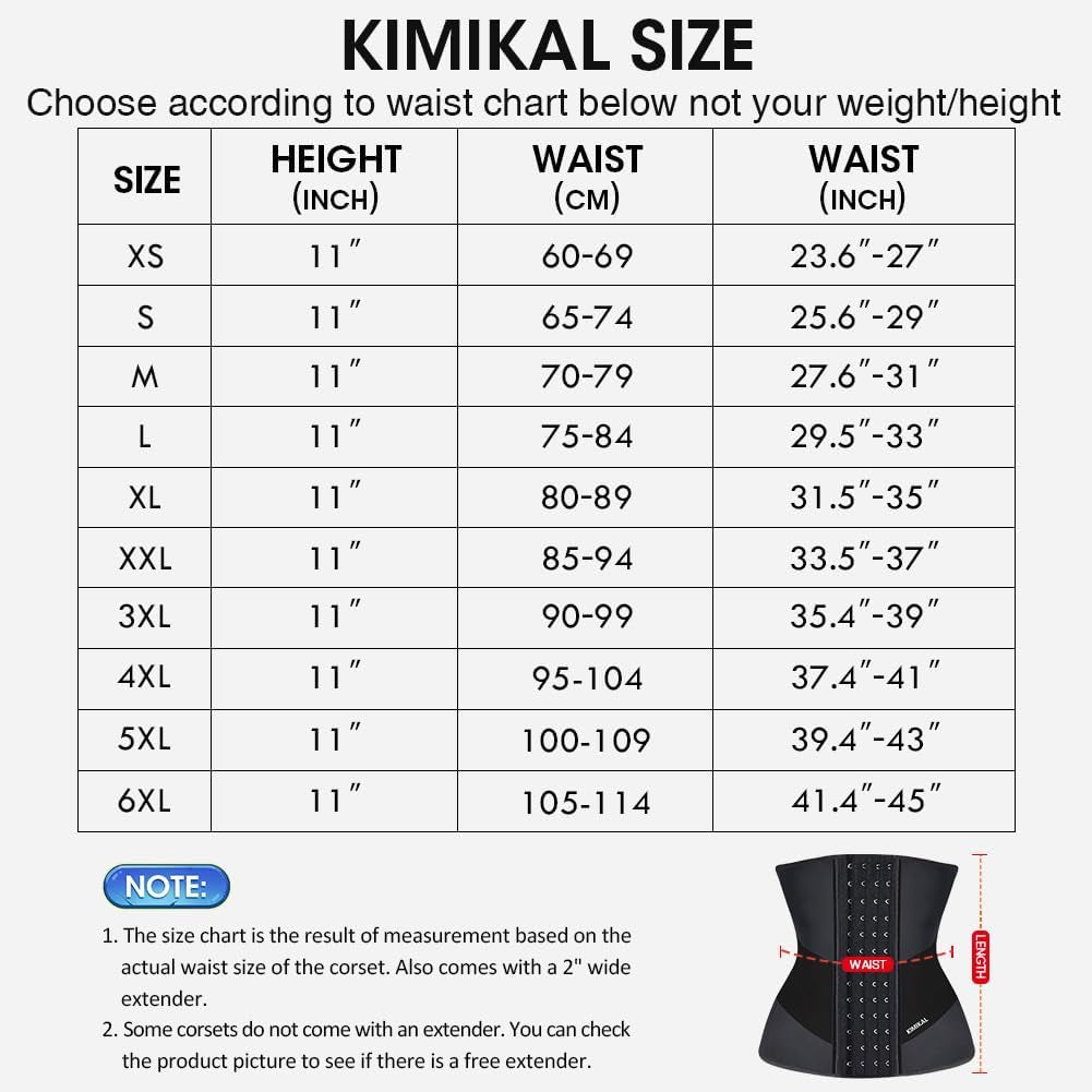 Women Waist Trainer Corset Belt: under Clothes Sport Tummy Control Long Torso Shapewear